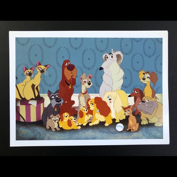 Disney’s Lady and the Tramp Lithographs/prints. - Picture 3 of 10